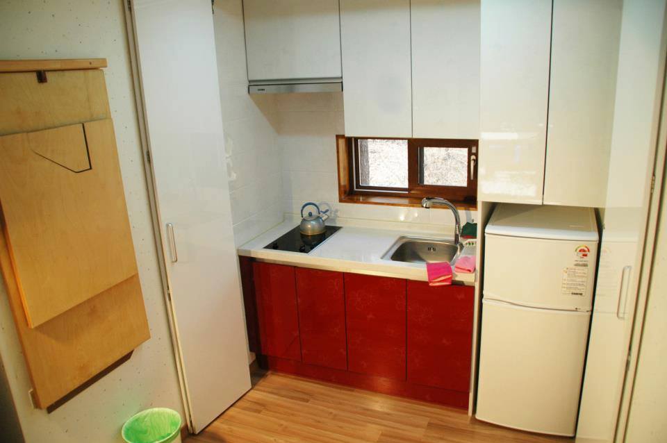 숙박시설 통나무 펜션 이미지